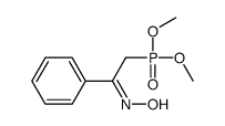 N-(2-dimethoxyphosphoryl-1-phenylethylidene)hydroxylamine Structure