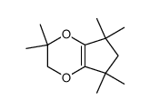 2,2,5,5,7,7-hexamethyl-2,3,6,7-tetrahydro-5H-cyclopenta[b][1,4]dioxine Structure