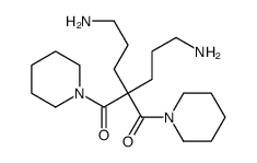 2,2-bis(3-aminopropyl)-1,3-di(piperidin-1-yl)propane-1,3-dione结构式