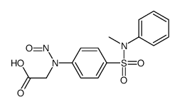 2-[4-[methyl(phenyl)sulfamoyl]-N-nitrosoanilino]acetic acid Structure