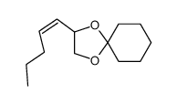 ((Z)-2-Pent-1-enyl)-1,4-dioxa-spiro[4.5]decane结构式