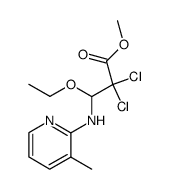 2,2-dichloro-3-ethoxy-3-(3-methyl-2-pyridylamino)propionate结构式