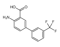 4-AMINO-3'-(TRIFLUOROMETHYL)-1,1'-BIPHENYL-3-CARBOXYLIC ACID结构式