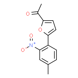 1-[5-(4-METHYL-2-NITRO-PHENYL)-FURAN-2-YL]-ETHANONE结构式
