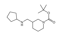 1-BOC-3-CYCLOPENTYLAMINOMETHYL-PIPERIDINE structure