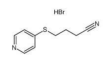 hydrobromide salt of 4-(4-pyridylthio)butanenitrile Structure