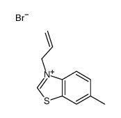 6-methyl-3-prop-2-enyl-1,3-benzothiazol-3-ium,bromide Structure