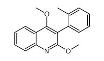 2,4-dimethoxy-3-(2-methylphenyl)quinoline结构式