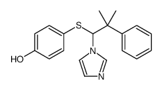 4-(1-imidazol-1-yl-2-methyl-2-phenylpropyl)sulfanylphenol结构式