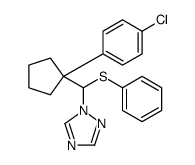 1-[[1-(4-chlorophenyl)cyclopentyl]-phenylsulfanylmethyl]-1,2,4-triazole Structure