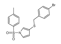 3-[(4-bromophenyl)methylsulfanyl]-1-(4-methylphenyl)sulfonylpyrrole结构式