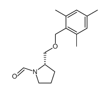 (S)-(-)-2-(((2,4,6-trimethylbenzyl)oxy)methyl)-1-formyl-pyrrolidine结构式