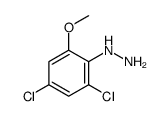 (2,4-dichloro-6-methoxyphenyl)hydrazine结构式