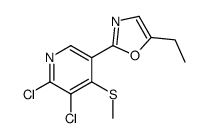 2-(5,6-dichloro-4-methylsulfanylpyridin-3-yl)-5-ethyl-1,3-oxazole Structure