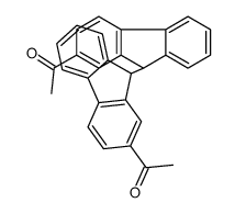1-[9-(2-acetyl-9H-fluoren-9-yl)-9H-fluoren-2-yl]ethanone结构式