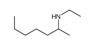N-ethylheptan-2-amine Structure