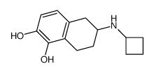 6-(cyclobutylamino)-5,6,7,8-tetrahydronaphthalene-1,2-diol结构式