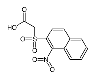 2-(1-nitronaphthalen-2-yl)sulfonylacetic acid结构式