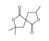 3,3,8-trimethyl-2,7-dioxaspiro[4.4]nonane-1,6-dione结构式