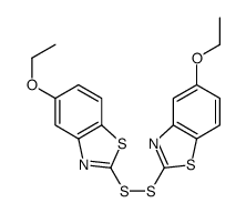 5-ethoxy-2-[(5-ethoxy-1,3-benzothiazol-2-yl)disulfanyl]-1,3-benzothiazole结构式