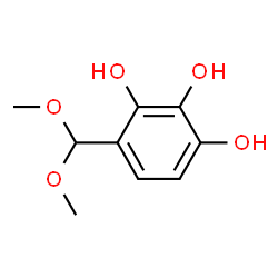 Benzaldehyde, 2,3,4-trihydroxy-, dimethyl acetal (7CI)结构式