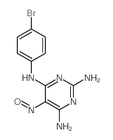 2,4,6-Pyrimidinetriamine,N4-(4-bromophenyl)-5-nitroso- structure