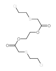 2-[2-(2-chloroethylsulfanyl)acetyl]oxyethyl 2-(2-chloroethylsulfanyl)acetate结构式