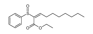 2-Decenoic acid, 2-(phenylsulfinyl)-, ethyl ester, (E) Structure