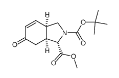 (1S,3aR,7aS)-2-tert-butyl 1-methyl 6-oxo-3,3a,7,7a-tetrahydro-1H-isoindole-1,2(6H)-dicarboxylate结构式