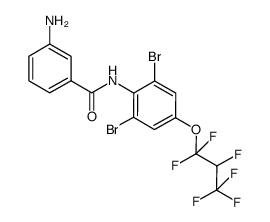 N-(2,6-dibromo-4-(1,1,2,3,3,3-hexafluoropropoxy)phenyl) 3-aminobenzamide Structure