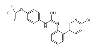 1-[2-(6-chloropyridin-3-yl)phenyl]-3-[4-(trifluoromethoxy)phenyl]urea结构式