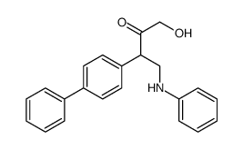 4-anilino-1-hydroxy-3-(4-phenylphenyl)butan-2-one Structure