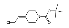 4-(2-chloroethylidene)piperidine-1-carboxylic acid tert-butyl ester Structure