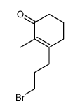 3-(3-bromopropyl)-2-methylcyclohex-2-en-1-one Structure