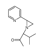 (3S)-4-methyl-3-[(2S)-2-pyridin-2-ylaziridin-1-yl]pentan-2-one Structure