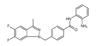 Benzamide, N-(2-aminophenyl)-4-[(5,6-difluoro-3-methyl-1H-indazol-1-yl)methyl]-结构式