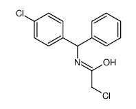 2-氯-N-((4-氯苯基)(苯基)甲基)乙酰胺结构式
