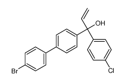 4'-bromo-alpha-(4-chlorophenyl)-alpha-vinyl-[1,1'-biphenyl]-4-methanol结构式