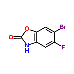 6-Bromo-5-fluoro-1,3-benzoxazol-2(3H)-one structure