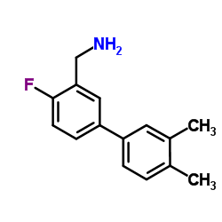 1-(4-Fluoro-3',4'-dimethyl-3-biphenylyl)methanamine Structure