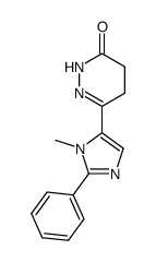 4,5-dihydro-6-(1-methyl-2-phenyl-1H-imidazol-5-yl)-3(2H)-pyridazinone结构式