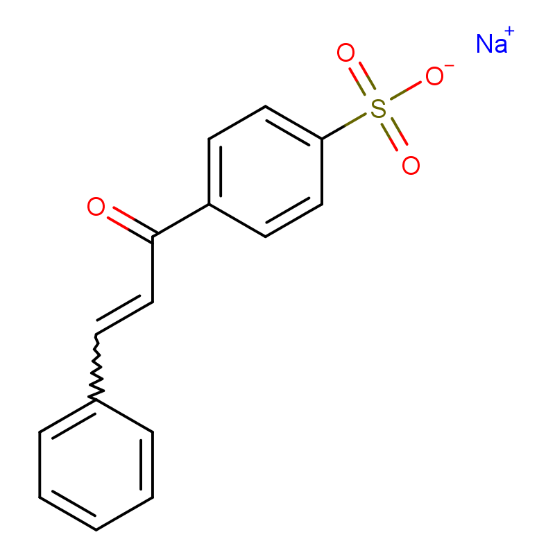 Sodium 4-[(2E)-3-phenylprop-2-enoyl]benzene-1-sulfonate structure