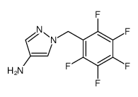 1H-Pyrazol-4-amine, 1-[(2,3,4,5,6-pentafluorophenyl)methyl] Structure