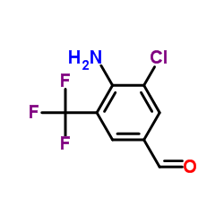 4-Amino-3-chloro-5-(trifluoromethyl)benzaldehyde structure