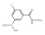 (3-CHLORO-5-(METHYLCARBAMOYL)PHENYL)BORONIC ACID Structure