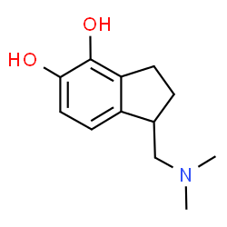 1H-Indene-4,5-diol,1-[(dimethylamino)methyl]-2,3-dihydro-(9CI) structure