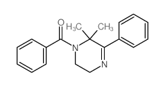 (2,2-dimethyl-3-phenyl-5,6-dihydropyrazin-1-yl)-phenyl-methanone Structure