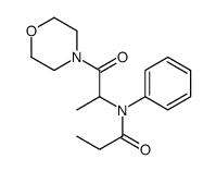 N-(1-morpholin-4-yl-1-oxopropan-2-yl)-N-phenylpropanamide结构式