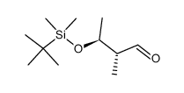 (2R,3S)-3-(tert-butyldimethylsilyloxy)-2-methylbutanal结构式