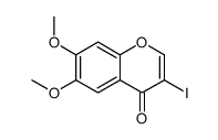 3-Iodo-6,7-dimethoxy-4H-chromen-4-one Structure